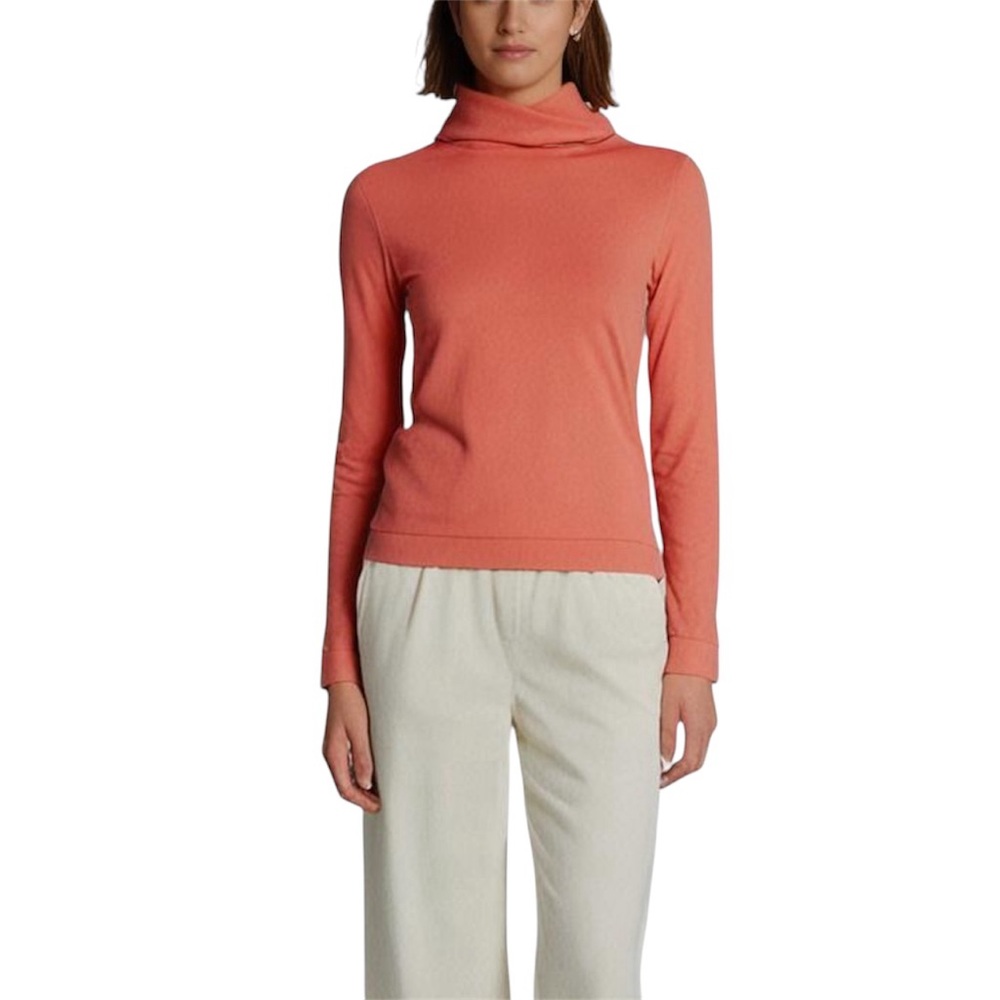 Dudley Stephens Hibiscus Fleece Park Slope Turtleneck Pullover Sweater Womens XS